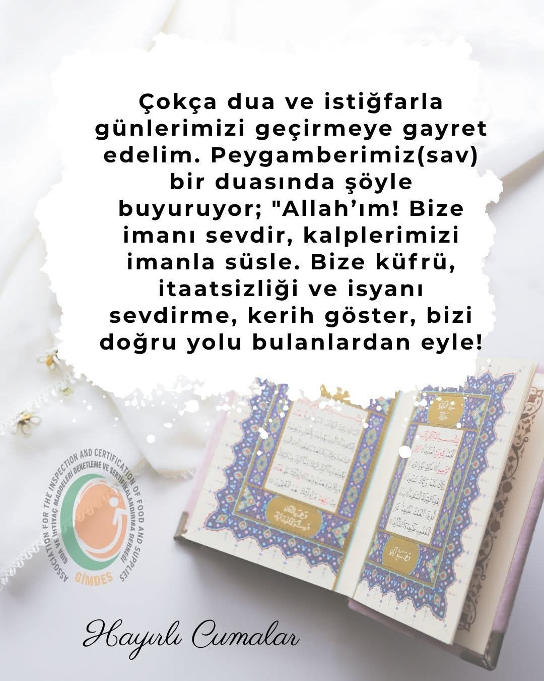Cumamiz mubarek olsun