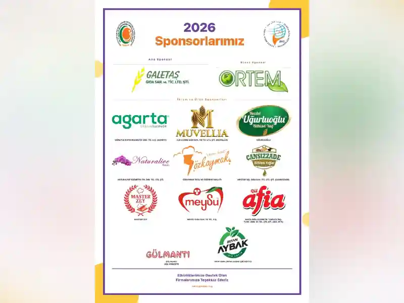 2026 Yılı Sponsorlarımıza Teşekkür Ediyoruz